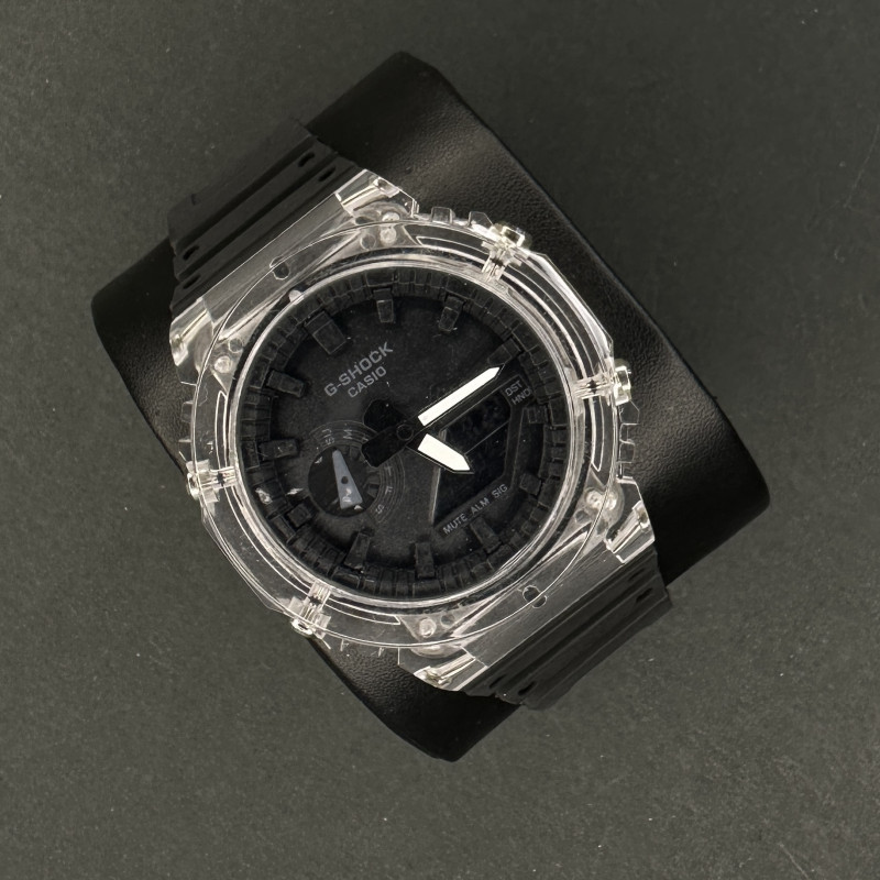 جیشاک 2100 کد(22) قاب شفاف بند مشکی