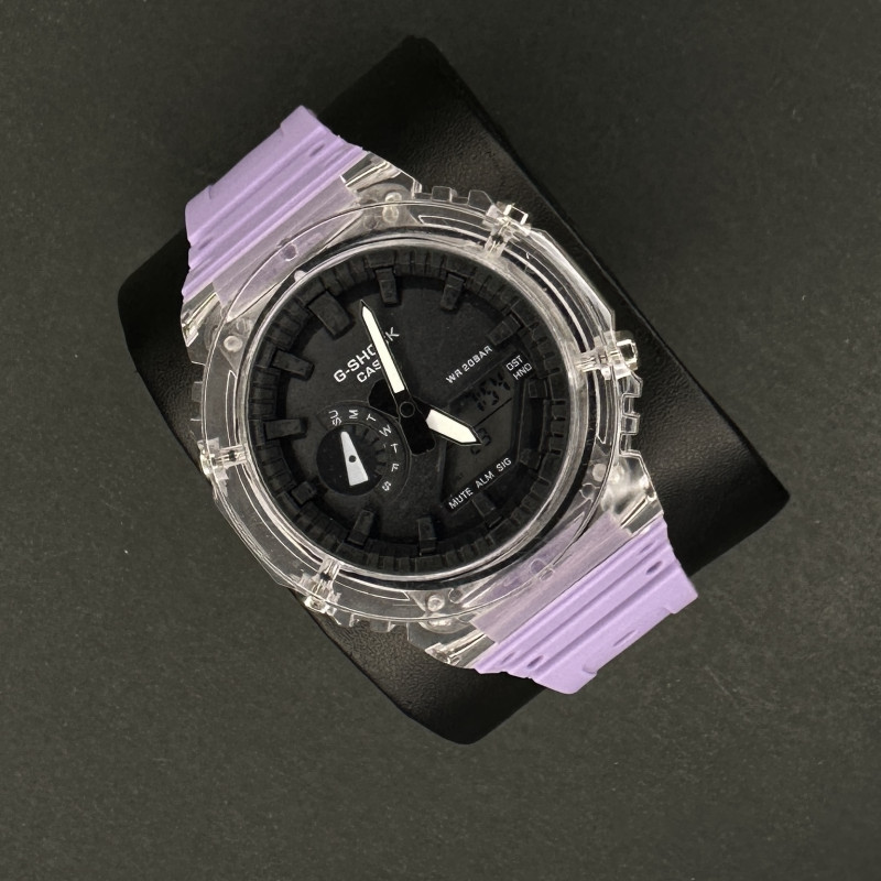 جیشاک 2100 کد(25) قاب شفاف بند بنفش